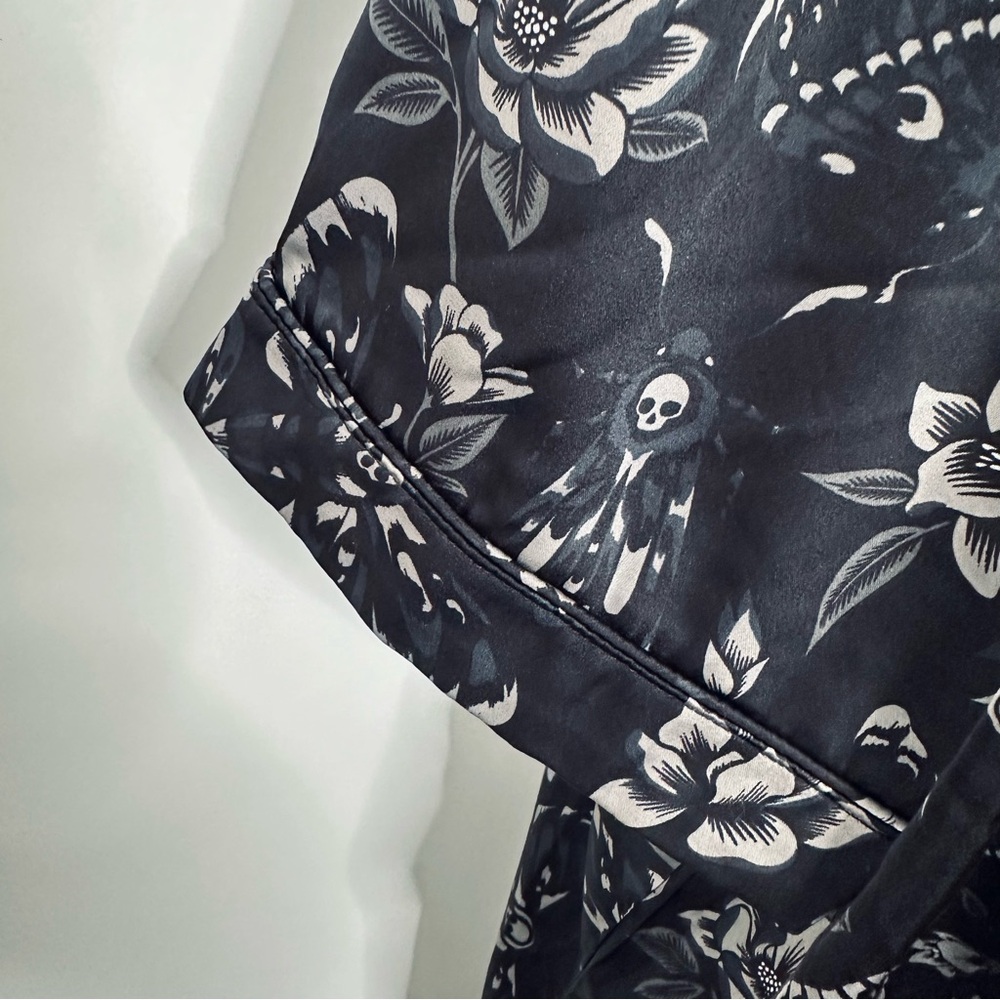 Killstar Black Floral Short Sleeve Pajama Set - Picture 6 of 10